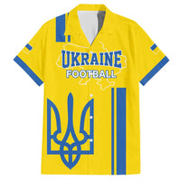 Custom Ukraine Football Hawaiian Shirt Yellow Style