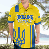 Custom Ukraine Football Hawaiian Shirt Yellow Style