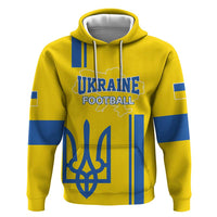Custom Ukraine Football Hoodie Yellow Style