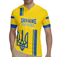 Custom Ukraine Football Rugby Jersey Yellow Style