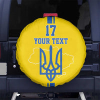 Custom Ukraine Football Spare Tire Cover Yellow Style