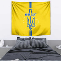 Custom Ukraine Football Tapestry Yellow Style