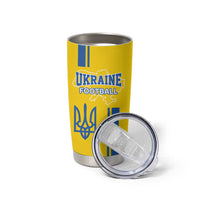 Custom Ukraine Football Tumbler Cup Yellow Style