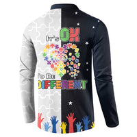 Personalized World Autism Awareness Day Button Sweatshirt 2th April