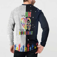Personalized World Autism Awareness Day Button Sweatshirt 2th April