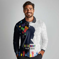 Personalized World Autism Awareness Day Long Sleeve Polo Shirt 2th April