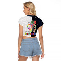 Personalized World Autism Awareness Day Raglan Cropped T Shirt 2th April