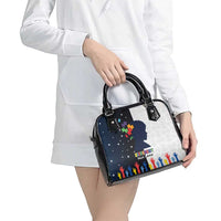 Personalized World Autism Awareness Day Shoulder Handbag 2th April