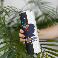 Personalized World Autism Awareness Day Skinny Tumbler 2th April