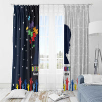 Personalized World Autism Awareness Day Window Curtain 2th April