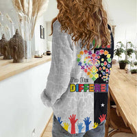 Personalized World Autism Awareness Day Women Casual Shirt 2th April