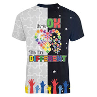 Personalized World Autism Awareness Day Women V-Neck T-Shirt 2th April