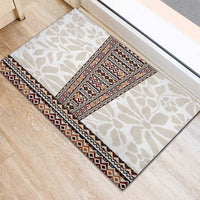 Danmark Traditional Patern with Daisy Rubber Doormat Danish Patern Simple Style