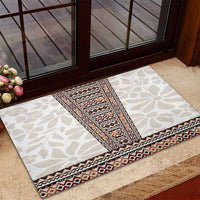 Danmark Traditional Patern with Daisy Rubber Doormat Danish Patern Simple Style