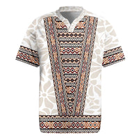 Danmark Traditional Patern with Daisy Rugby Jersey Danish Patern Simple Style