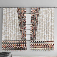 Danmark Traditional Patern with Daisy Window Curtain Danish Patern Simple Style