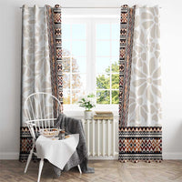 Danmark Traditional Patern with Daisy Window Curtain Danish Patern Simple Style