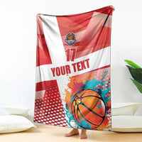 Custom Danmark Basketball Go Champions Blanket Sporty Style