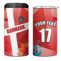 Custom Danmark Basketball Go Champions 4 in 1 Can Cooler Tumbler Sporty Style