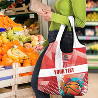 Custom Danmark Basketball Go Champions Grocery Bag Sporty Style