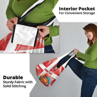 Custom Danmark Basketball Go Champions Grocery Bag Sporty Style