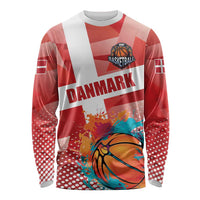 Custom Danmark Basketball Go Champions Long Sleeve Shirt Sporty Style