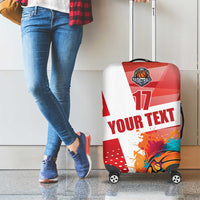 Custom Danmark Basketball Go Champions Luggage Cover Sporty Style