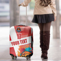 Custom Danmark Basketball Go Champions Luggage Cover Sporty Style