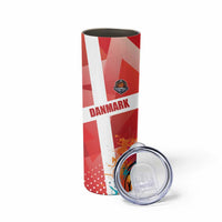 Custom Danmark Basketball Go Champions Skinny Tumbler Sporty Style