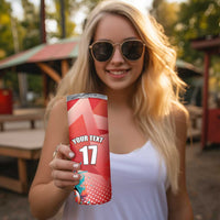 Custom Danmark Basketball Go Champions Skinny Tumbler Sporty Style