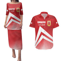 Custom Gibraltar We are Champions Couples Matching Puletasi and Hawaiian Shirt Sporty Style