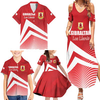 Custom Gibraltar We are Champions Family Matching Summer Maxi Dress and Hawaiian Shirt Sporty Style