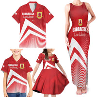 Custom Gibraltar We are Champions Family Matching Tank Maxi Dress and Hawaiian Shirt Sporty Style