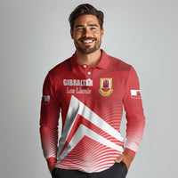 Custom Gibraltar We are Champions Long Sleeve Polo Shirt Sporty Style