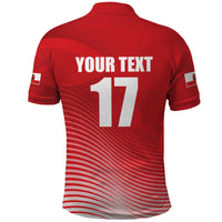 Custom Gibraltar We are Champions Polo Shirt Sporty Style