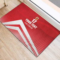 Custom Gibraltar We are Champions Rubber Doormat Sporty Style