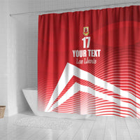 Custom Gibraltar We are Champions Shower Curtain Sporty Style