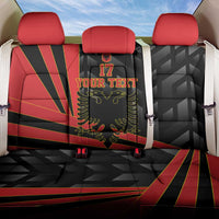 Custom Albania Football We are Champions Back Car Seat Cover Sporty Style with The Double-headed eagle