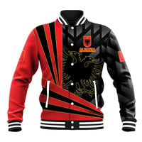 Custom Albania Football We are Champions Baseball Jacket Sporty Style with The Double-headed eagle