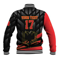Custom Albania Football We are Champions Baseball Jacket Sporty Style with The Double-headed eagle