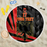 Custom Albania Football We are Champions Beach Blanket Sporty Style with The Double-headed eagle
