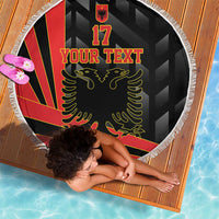 Custom Albania Football We are Champions Beach Blanket Sporty Style with The Double-headed eagle
