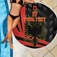 Custom Albania Football We are Champions Beach Blanket Sporty Style with The Double-headed eagle