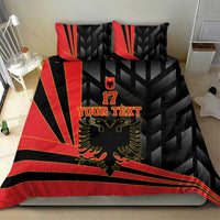 Custom Albania Football We are Champions Bedding Set Sporty Style with The Double-headed eagle
