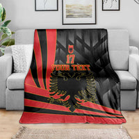 Custom Albania Football We are Champions Blanket Sporty Style with The Double-headed eagle