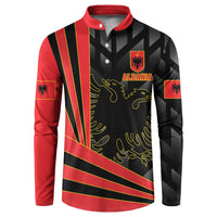 Custom Albania Football We are Champions Button Sweatshirt Sporty Style with The Double-headed eagle