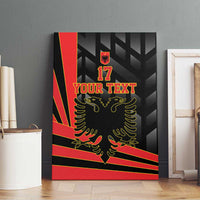 Custom Albania Football We are Champions Canvas Wall Art Sporty Style with The Double-headed eagle