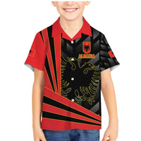 Custom Albania Football We are Champions Family Matching Mermaid Dress and Hawaiian Shirt Sporty Style with The Double-headed eagle