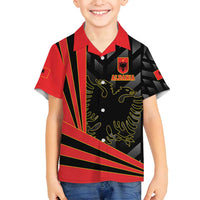 Custom Albania Football We are Champions Family Matching Puletasi and Hawaiian Shirt Sporty Style with The Double-headed eagle