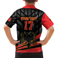 Custom Albania Football We are Champions Family Matching Summer Maxi Dress and Hawaiian Shirt Sporty Style with The Double-headed eagle